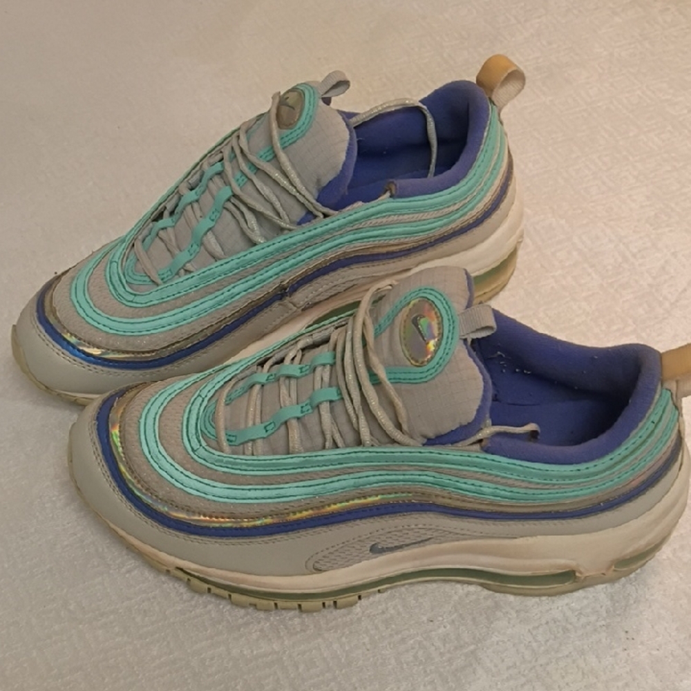 Nike Air Max 97 Teal and Blue Sneakers